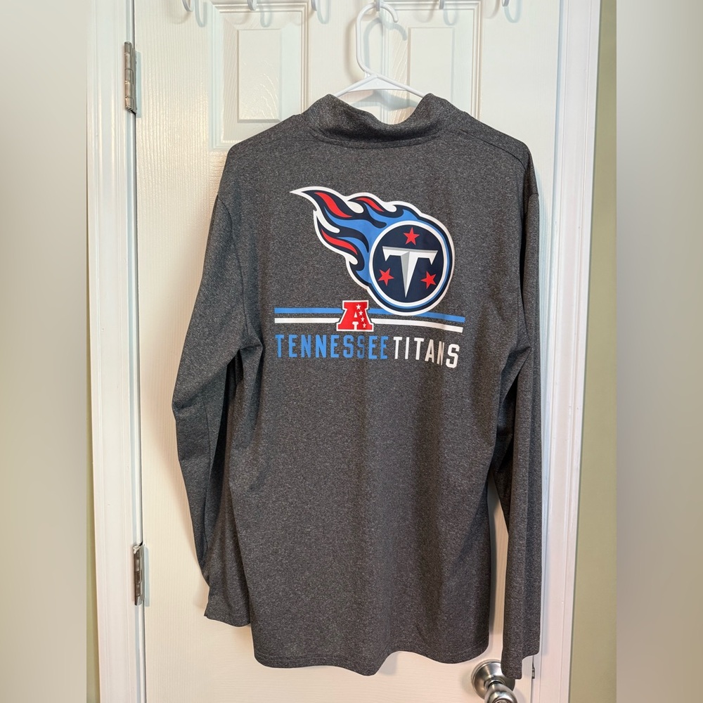 NFL Tennessee Titans grey quarter zip